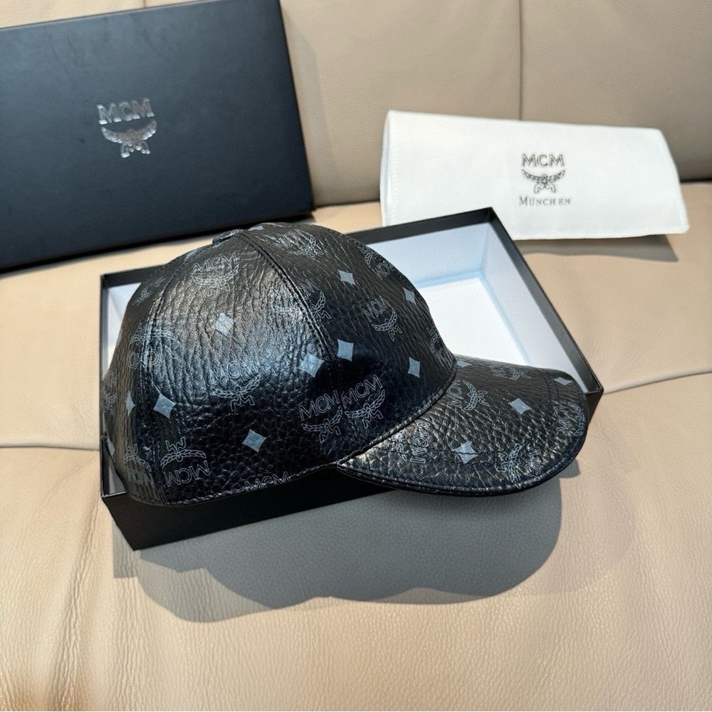 MCM letter logo pattern black baseball cap - Picture 8 of 8
